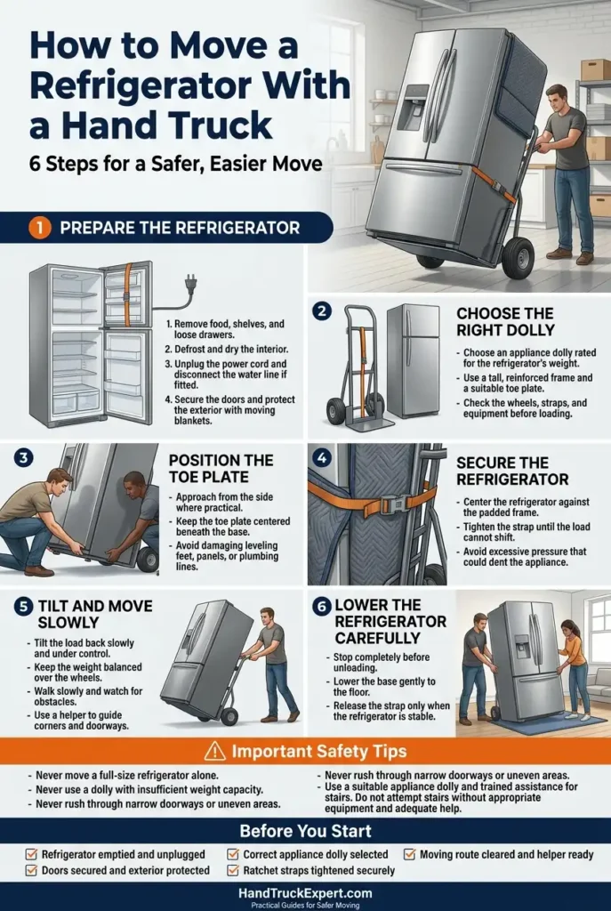 How to Move a Refrigerator With a Hand Truck 6 Safe Steps