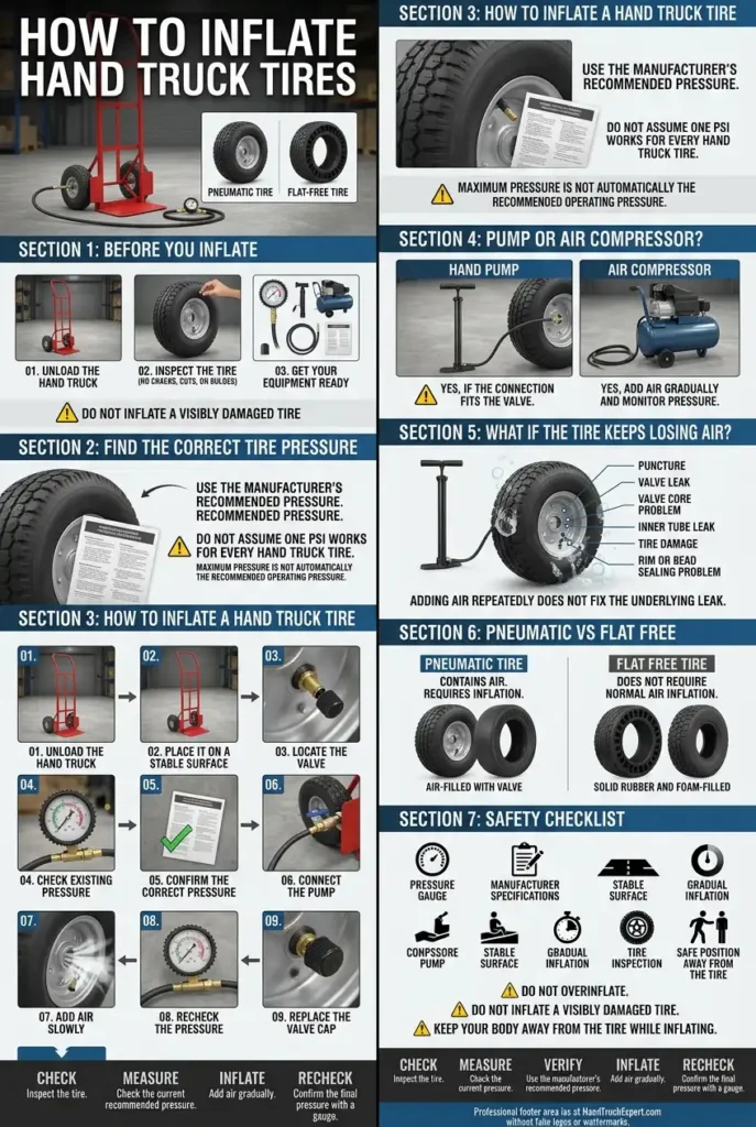 How to Inflate a Hand Truck Tire