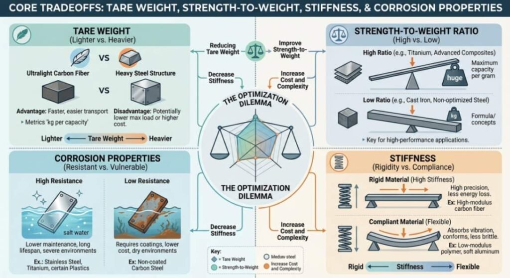 aluminum vs steel hand truck comparison infographic