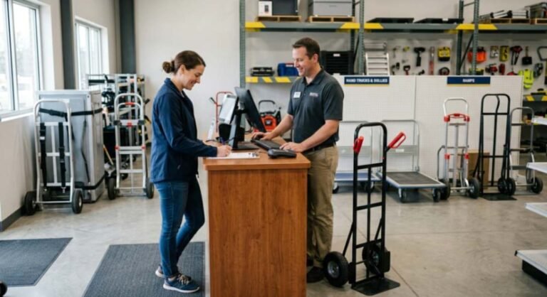 Where to rent hand trucks from an equipment rental store