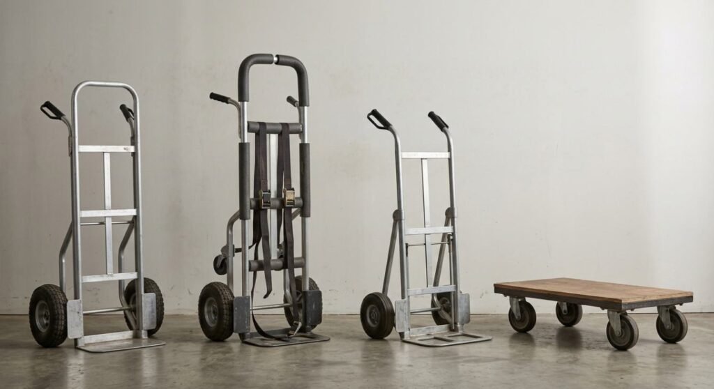 Different types of hand trucks available for rent