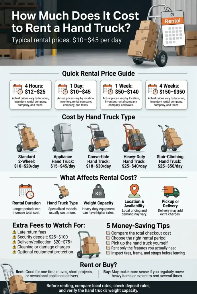 How Much Does It Cost to Rent a Hand Truck Rental Prices & Fees