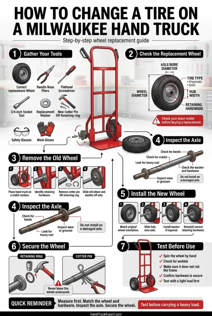 How to Change a Tire on a Milwaukee Hand Truck Step by Step Guide