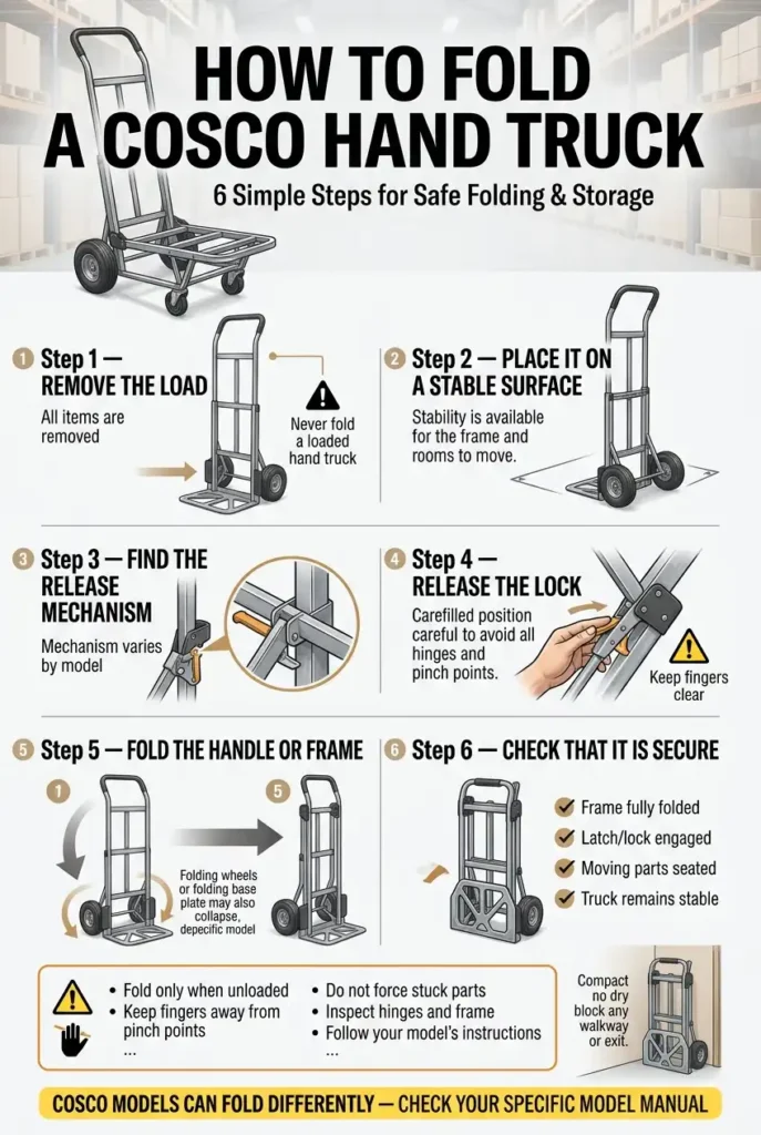 How to Fold a COSCO Hand Truck 6 Easy Steps for Safe Storage