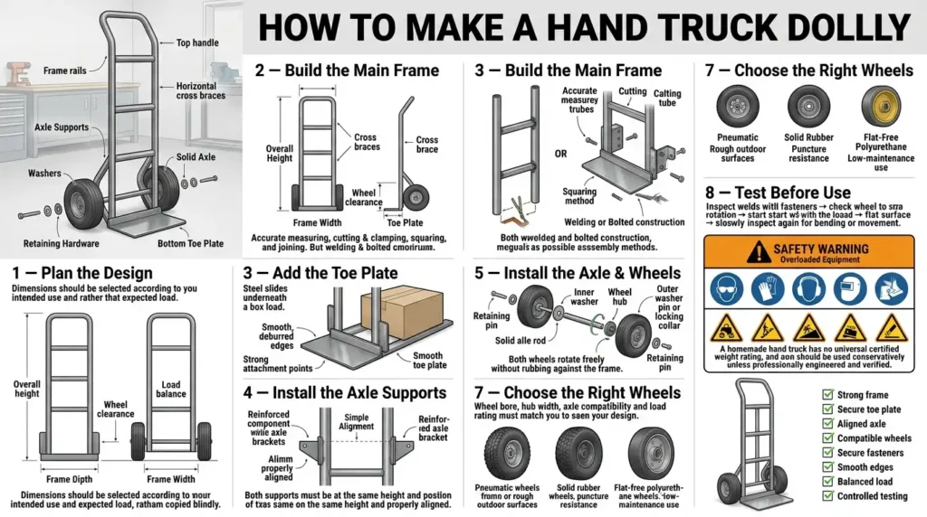 How to Make a Hand Truck Dolly Step by Step