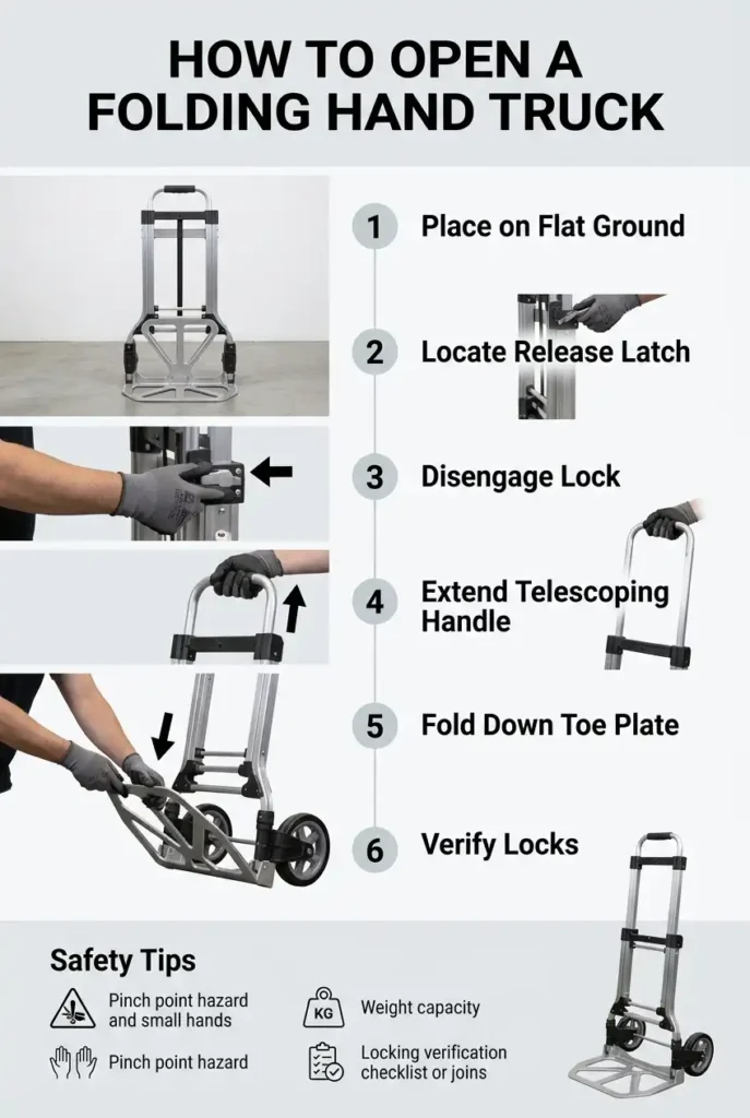 How to Open a Folding Hand Truck Easy Step-by-Step Guide