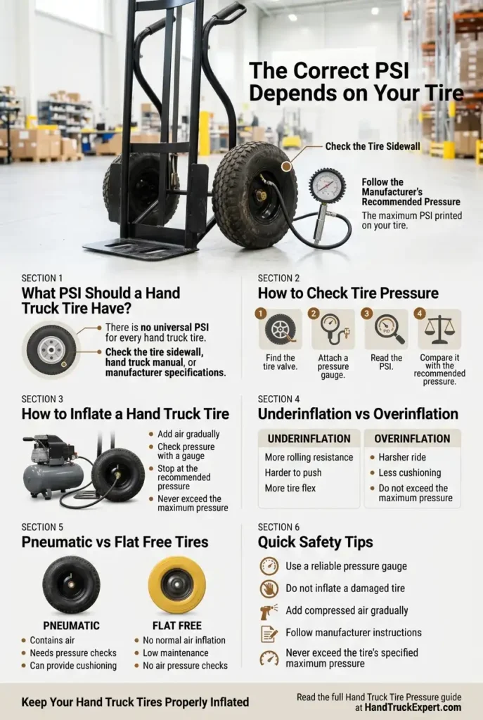 What Is the Correct Hand Truck Tire Pressure