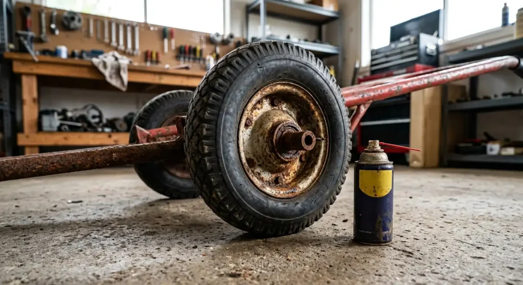 How to Remove a Stuck Hand Truck Wheel