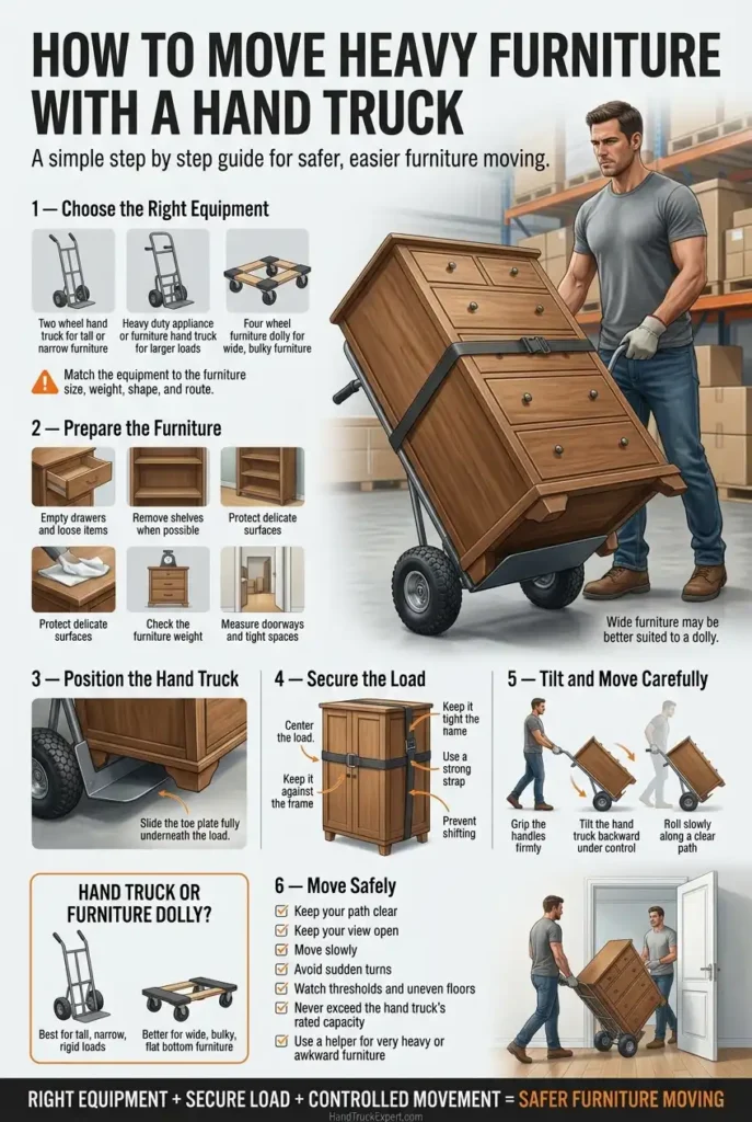 How to Move Heavy Furniture With a Hand Truck Safely