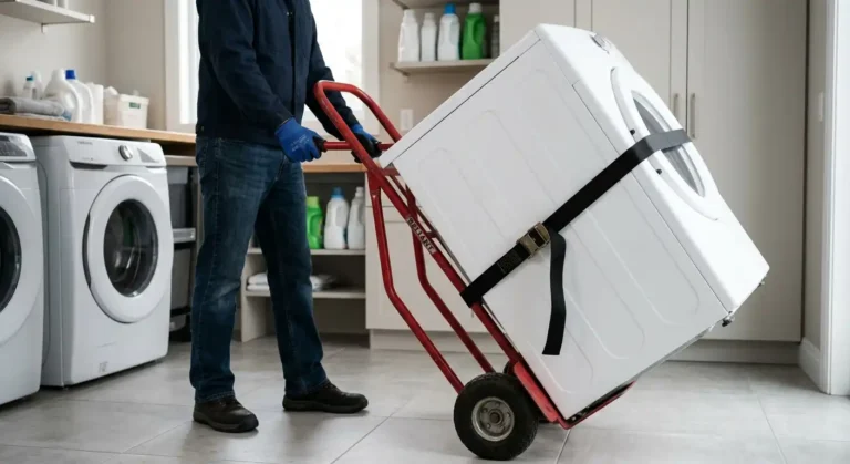 How to Move a Dryer With a Hand Truck