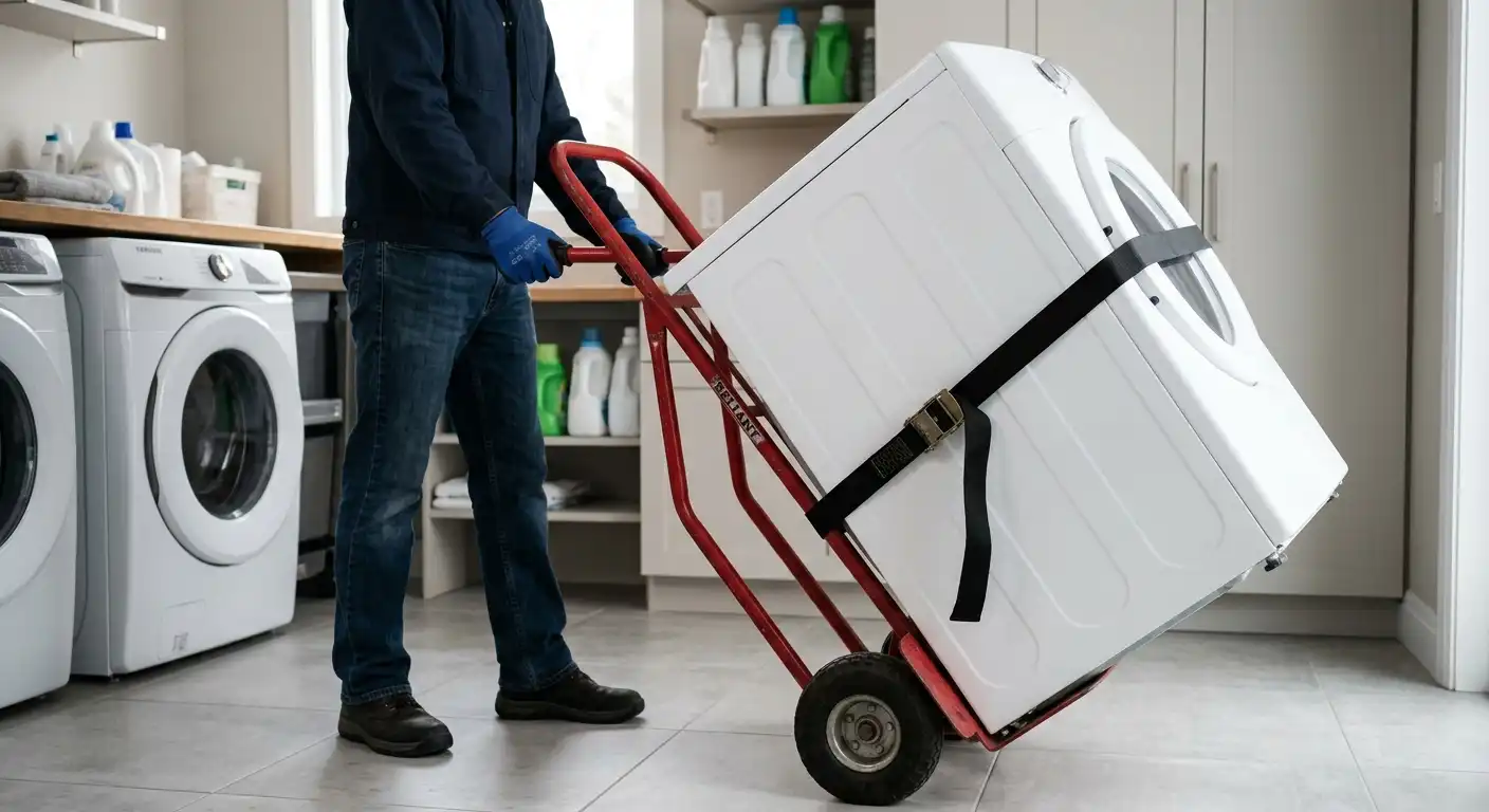 How to Move a Dryer With a Hand Truck