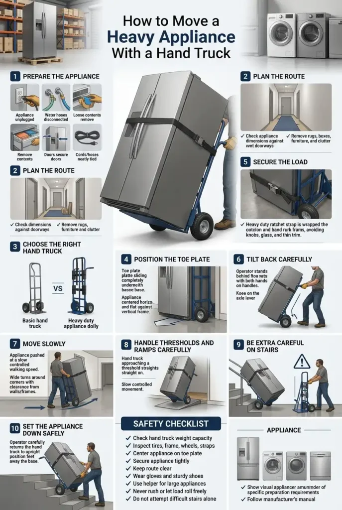 How to Move a Heavy Appliance With a Hand Truck Step-by-Step Guide
