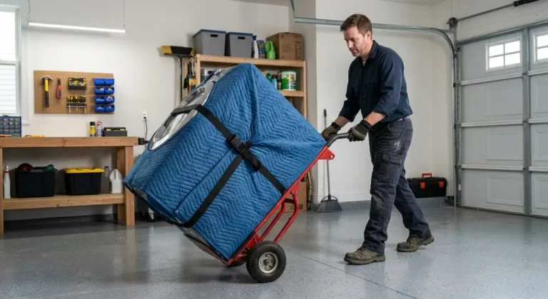 How to Move a Washing Machine With a Hand Truck