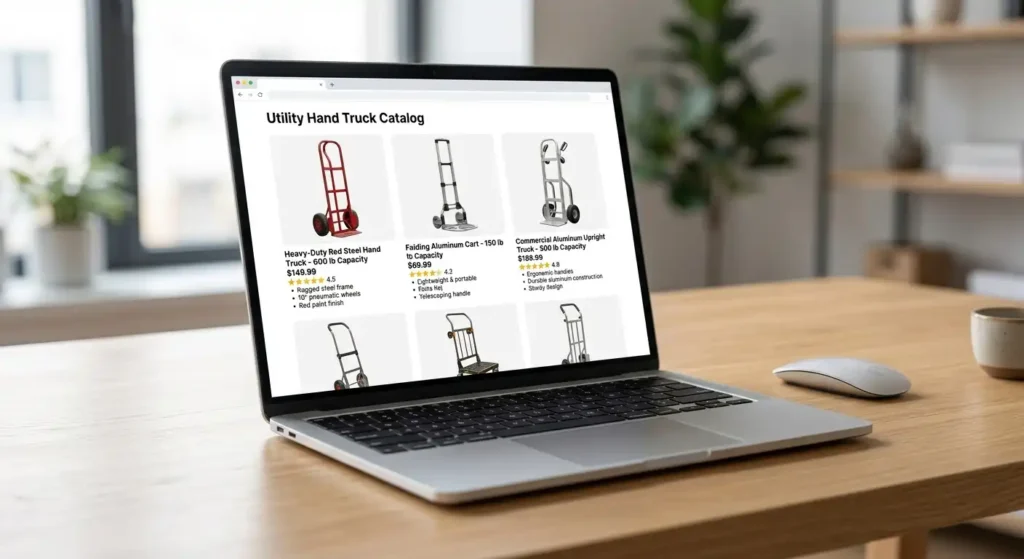 Shopping for hand trucks online