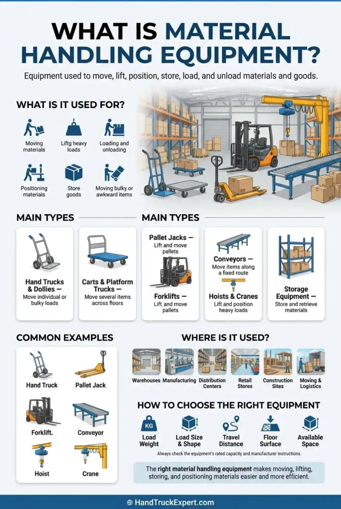 What Is Material Handling Equipment? Types, Uses & Examples